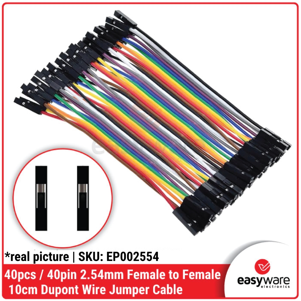 (40PCS) Kabel Jumper Male Female Cable Dupont 10cm isi 40pcs 2.54mm - Gambar 3