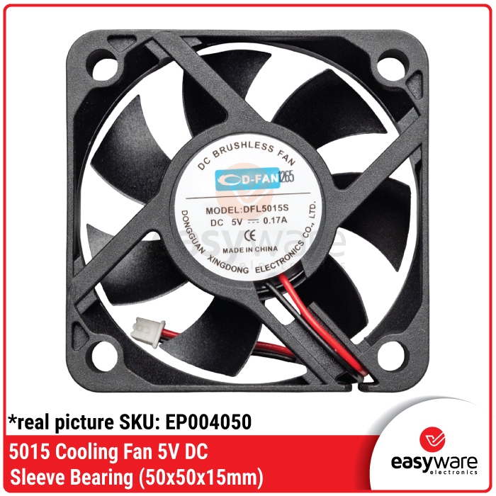 Fan 5cm 5V DC Cooling Fan 50x50x15mm Sleeve Bearing Brushless Kipas Pendingin Heatsink Cooler - Gambar 2