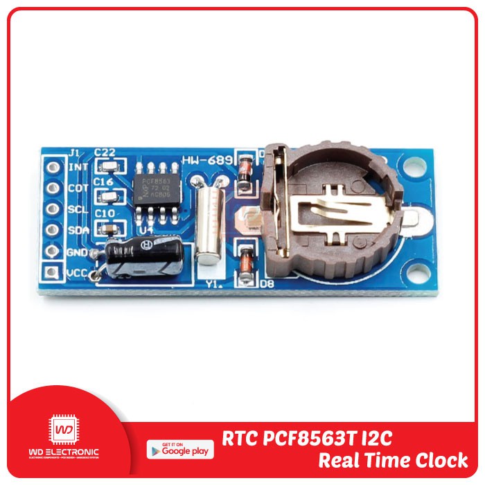 RTC PCF8563T I2C module board - Gambar 2