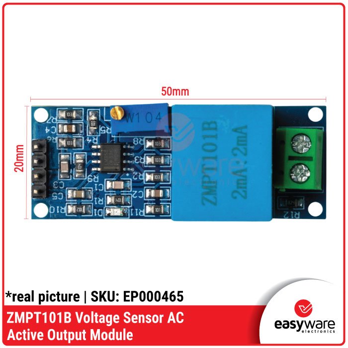 ZMPT101B AC Voltage Sensor Module – Sensor Tegangan AC 220V Presisi for Arduino - Image 2