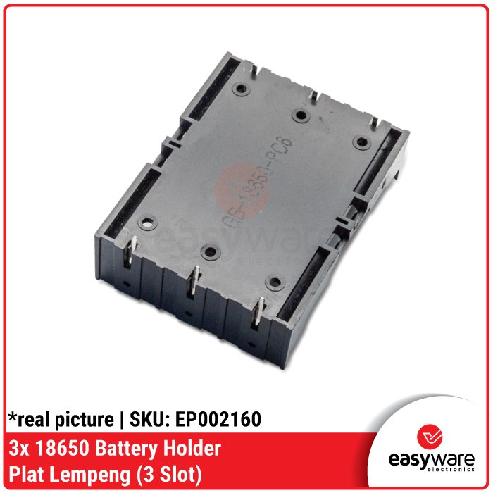 18650 Battery Holder plat 1 Slot 2 Slot 3 Slot 4 Slot With Wire Dudukan Baterai Plat Lempeng Kotak Baterai dengan kabel 18650 Li-ion - Image 11
