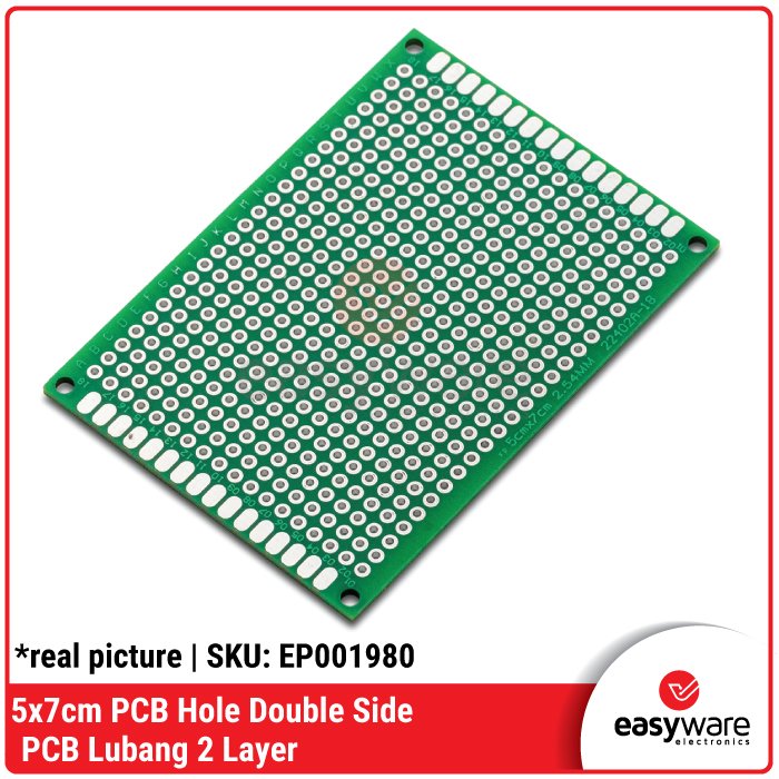PCB Hole Single Side PCB Hole Double Side FR4 Fiber 2x8cm 4x6cm 5x7cm 8x12cm 9x15cm 10x20cm PCB Lubang Double Layer Single Layer - Image 3