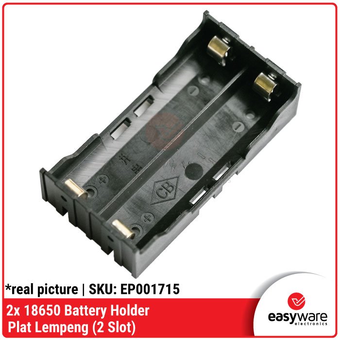 18650 Battery Holder plat 1 Slot 2 Slot 3 Slot 4 Slot With Wire Dudukan Baterai Plat Lempeng Kotak Baterai dengan kabel 18650 Li-ion - Image 15