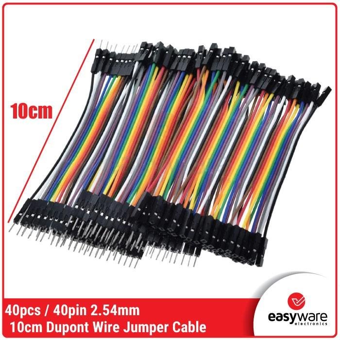 40pcs Kabel Jumper 10cm Dupont 40 Pin – Varian Male to Male / Female / Male-Female