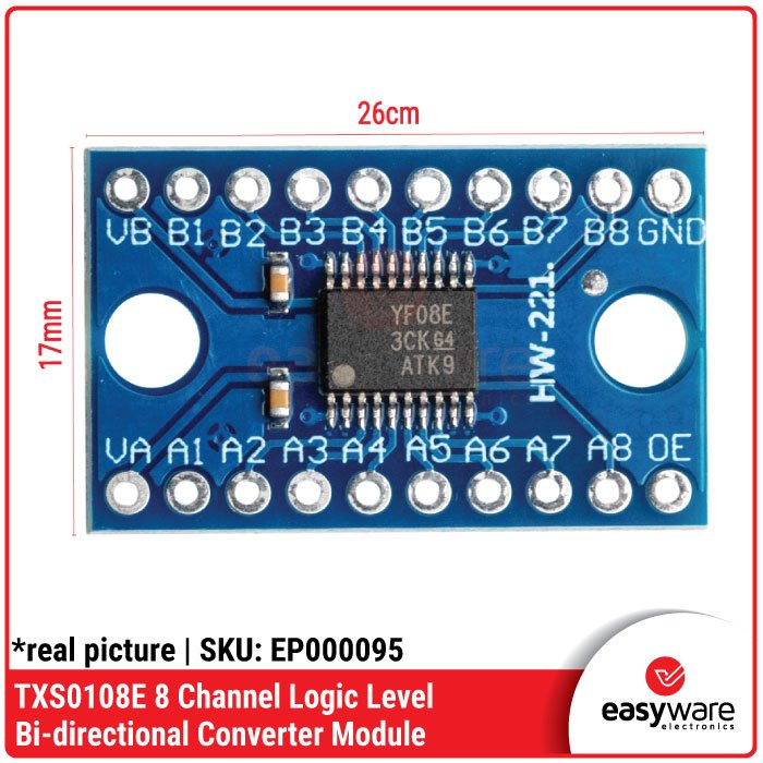 Modul Level Shifter Bi-directional TXS0108E – Konversi Tegangan 3.3V ke 5V – Konverter Tegangan Dua Arah - Image 2