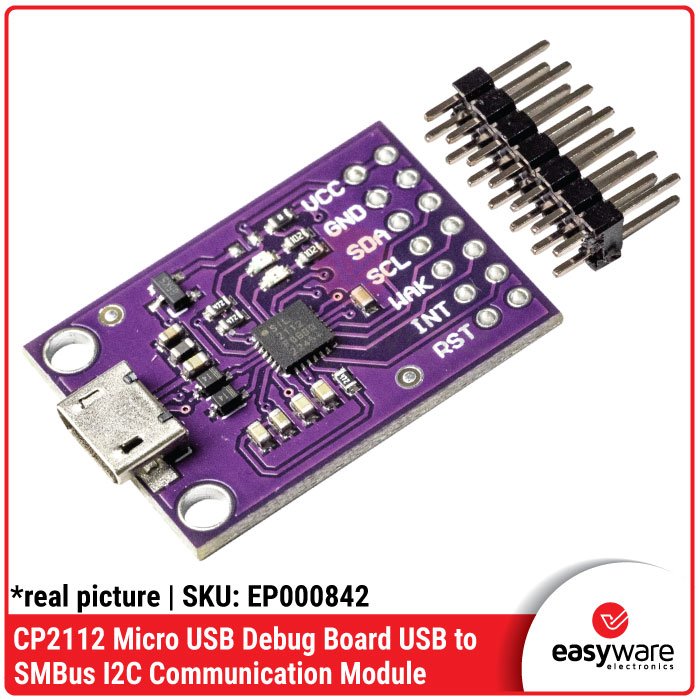 CP2112 Debug Board USB to SMBus I2C Communication Module – Type C / Micro USB - Image 5