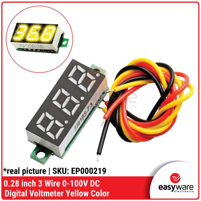 0.28 inch DC LED Digital Voltmeter 0-100V 3 Wire Voltmeter 2.5-30V 2 Wire Voltage Meter Auto Car Mobile Power Voltage Tester Detector 12V Red Green Blue - Image 10