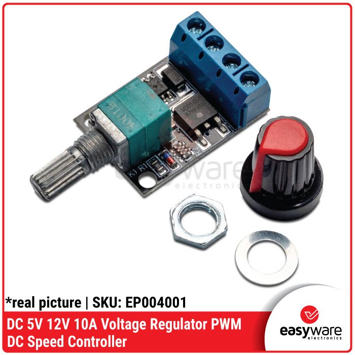Module PWM DC Motor Speed Controller 10A 5V 12V Voltage Regulator Modul Pengatur Kecepatan Motor DC