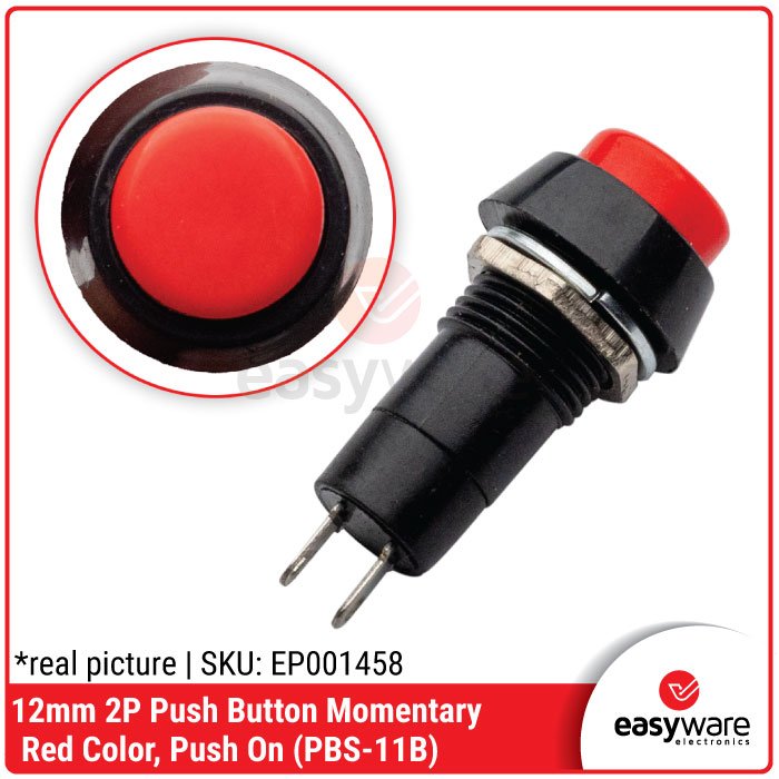 Push Button 12mm Self Locking Momentary Push On Off Light LED PBS-11A PBS 11B Red Green Blue Yellow White Reset Button 2P Self-lock No Lock Reset 1A 250V - Image 6