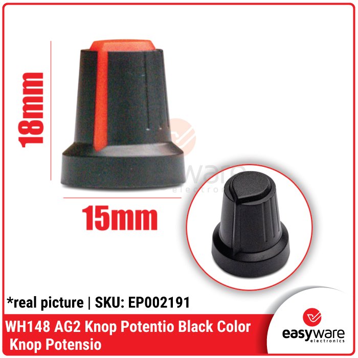 Knob Potentiometer WH148 AG2 15mm x 17mm – Tutup Potensio Variasi all color - Image 4