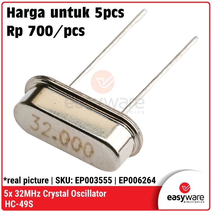 5pcs Crystal 4.9152MHz 6MHz 7.2MHz 22.1184MHz 24MHz 28MHz 30MHz 32MHz HC-49S XTAL Oscillator 32.000 MHz - Image 2