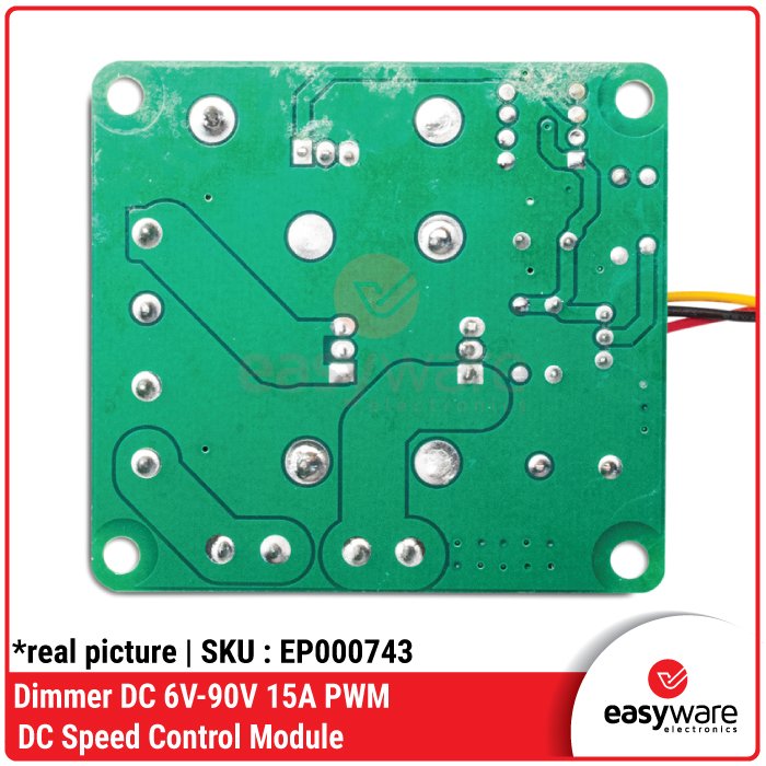 Dimmer DC 6V-90V 15A PWM Speed Controller – Pengatur Kecepatan Motor - Image 3