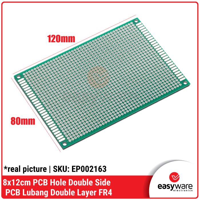 PCB Hole Single Side PCB Hole Double Side FR4 Fiber 2x8cm 4x6cm 5x7cm 8x12cm 9x15cm 10x20cm PCB Lubang Double Layer Single Layer - Image 2