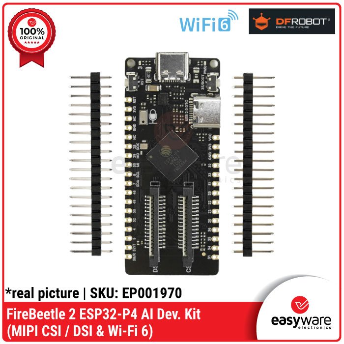 FireBeetle 2 ESP32-P4 AI Vision Board 360MHz RISC-V, MIPI CSI/DSI, Wi-Fi 6 DFRobot ESP32 P4” - Image 2