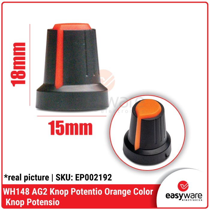 Knob Potentiometer WH148 AG2 15mm x 17mm – Tutup Potensio Variasi all color - Image 3