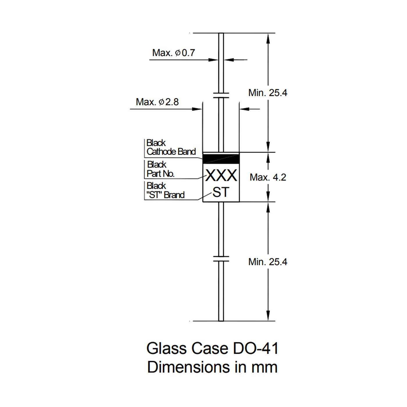 10 Pcs Diode Zener 1Watt DO-41 – Zener Diode 3.3V 5.1V 12V 15V 24V Stabilizer Tegangan - Image 2