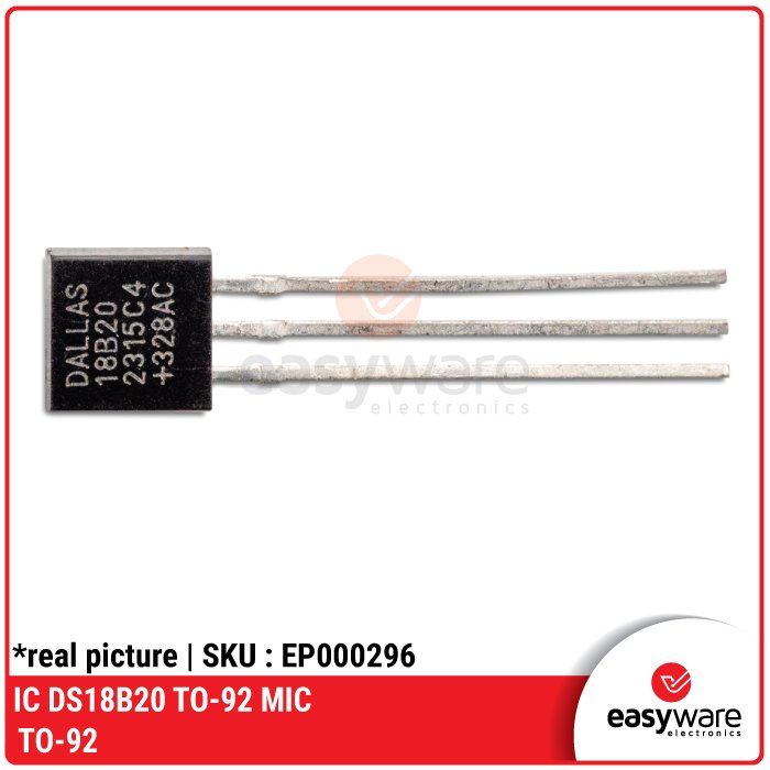 IC DS18B20 TO-92 Sensor Suhu Digital 1-Wire - Image 2