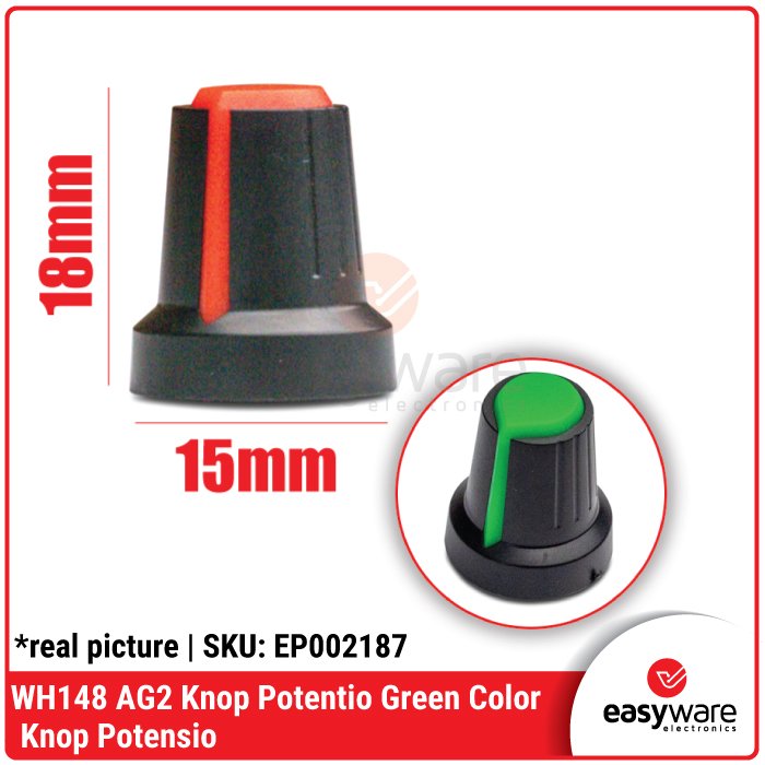 Knob Potentiometer WH148 AG2 15mm x 17mm – Tutup Potensio Variasi all color - Image 9