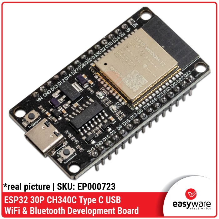 ESP32 ESP-32S 30P WiFi + Bluetooth Dual – CH340C CH9102x CP210x CP2102 Micro USB / Type C USB-C Developement Board - Image 11