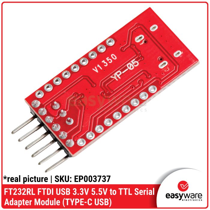 Modul FT232RL FTDI USB to TTL Serial Adapter – Converter 3.3V 5V Pilihan Mini USB / Type-C - Image 7