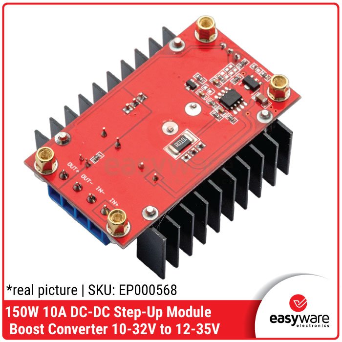 150W 10A DC-DC Step-Up Boost Converter – Modul Penaik Tegangan High Power - Image 3
