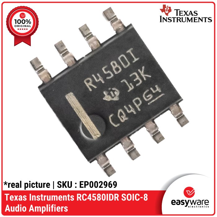 IC Dual Op-Amp NJM4580M NJM4580E RC4580IDR – IC Audio SOP-8 / DMP-8 Original JRC & Texas Instruments - Image 7