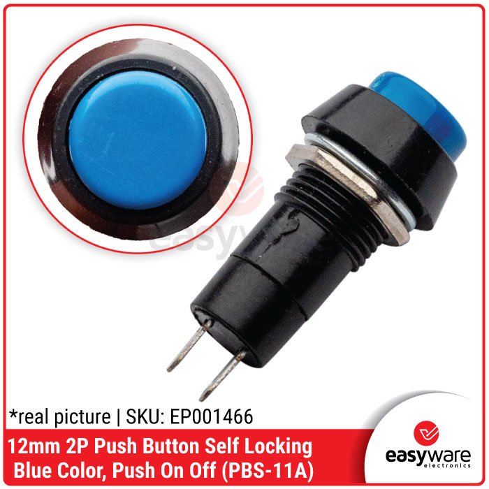 Push Button 12mm Self Locking Momentary Push On Off Light LED PBS-11A PBS 11B Red Green Blue Yellow White Reset Button 2P Self-lock No Lock Reset 1A 250V - Image 8
