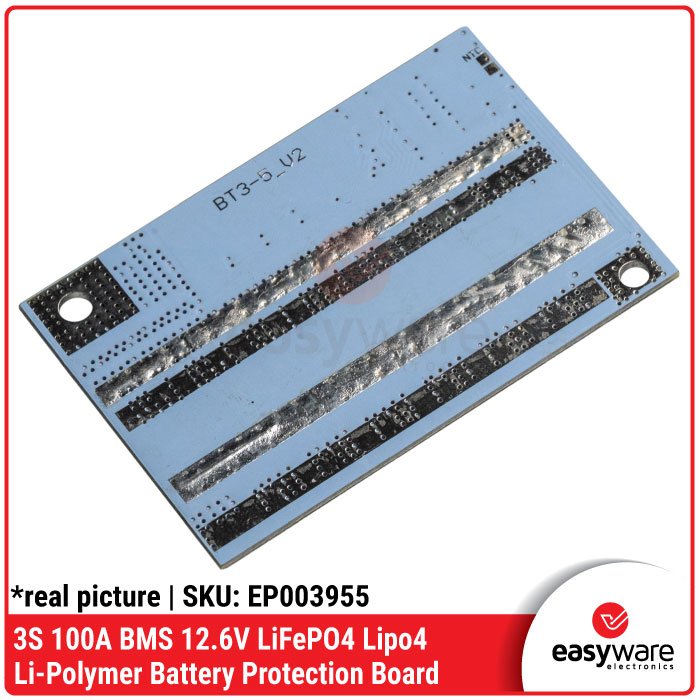 BMS 3S 4S 5S 100A 12.6V 16.8V 21V LiFePO4 Lipo4 Li-Polymer Battery Protection Board High Current - Image 4