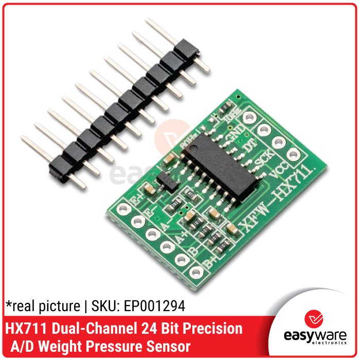 HX711 Modul Load Cell Timbangan Digital – 24 Bit ADC Presisi Dual Channel untuk Sensor Berat