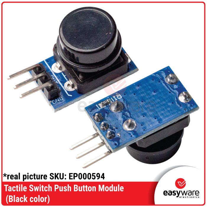 Modul Tactile Switch Push Button 12x12mm 3-Pin PCB – Red Green Blue Yellow Black - Image 8