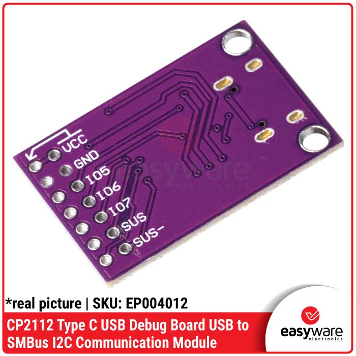 CP2112 Debug Board USB to SMBus I2C Communication Module – Type C / Micro USB - Image 4