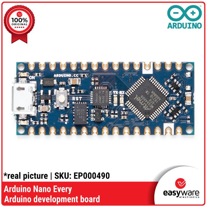 Arduino Nano Every Original – Board Mikrokontroler ATmega4809 Micro USB - Image 2