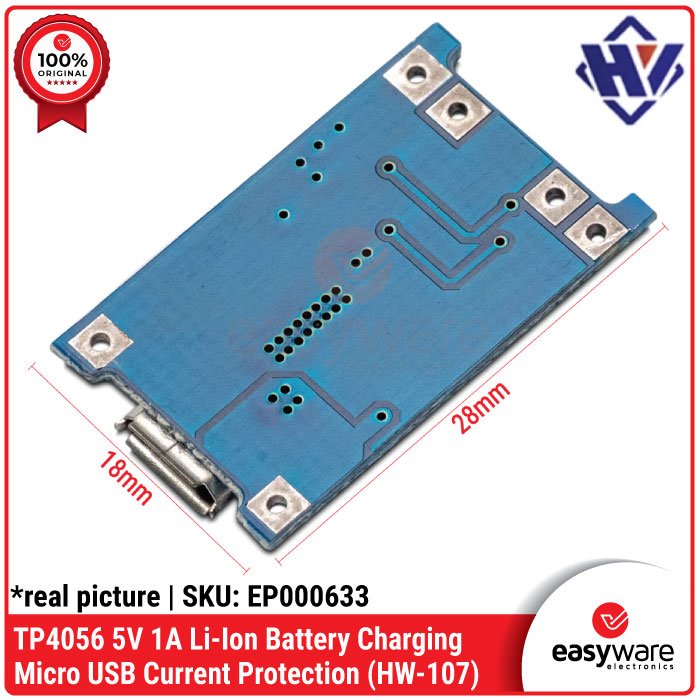 TP4056 5V 1A Battery Charging Board Type C Micro USB Mini USB With & Without Current Protection - Image 9