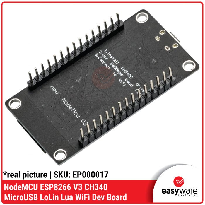 NodeMCU V3 LoLin ESP8266 CH340 – Modul WiFi Development Board Micro USB / Type C untuk IoT - Image 4