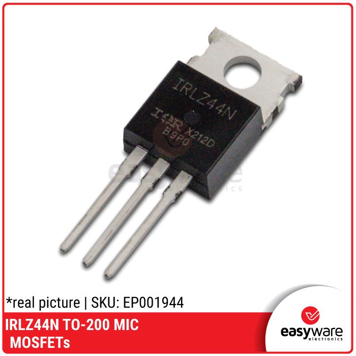 Transistor MOSFET IRLZ44N N-Channel – Driver Motor & LED Strip Compatible 3.3V 5V