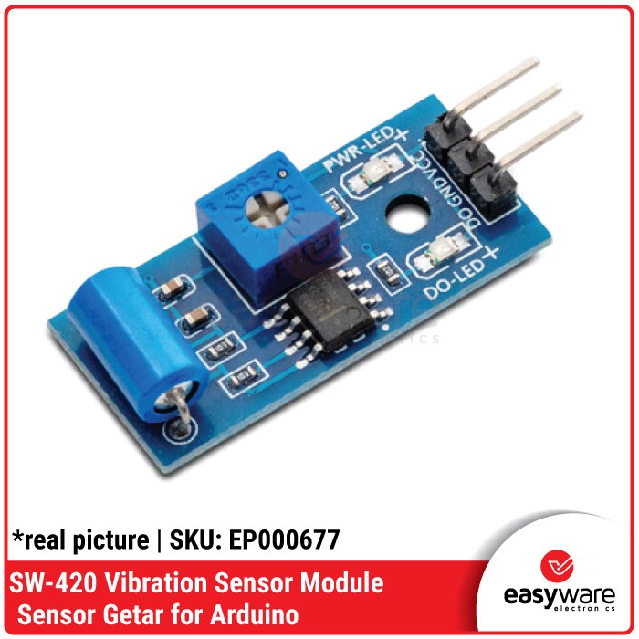SW-420 Vibration Sensor Module – Sensor Getar Digital for Arduino ESP32