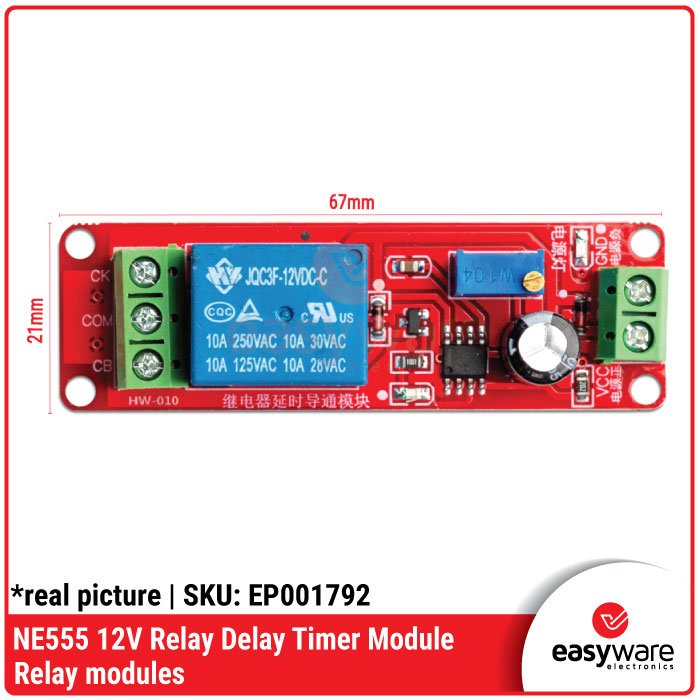 NE555 12V Relay Delay Timer Module – Modul Sakelar Tunda Waktu dapat Diatur - Image 2
