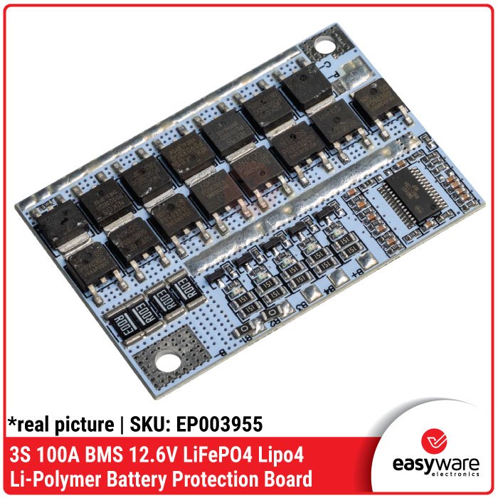 BMS 3S 4S 5S 100A 12.6V 16.8V 21V LiFePO4 Lipo4 Li-Polymer Battery Protection Board High Current - Image 2