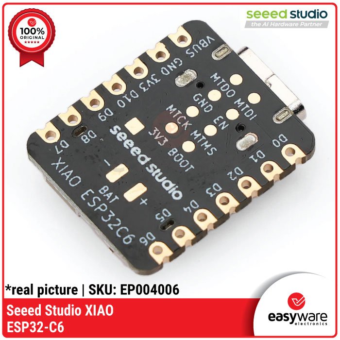 Seeed Studio XIAO ESP32-C6 Development Board WiFi 6 Bluetooth BLE Zigbee Thread 2.4GHz RISC-V Type-C Module - Image 2