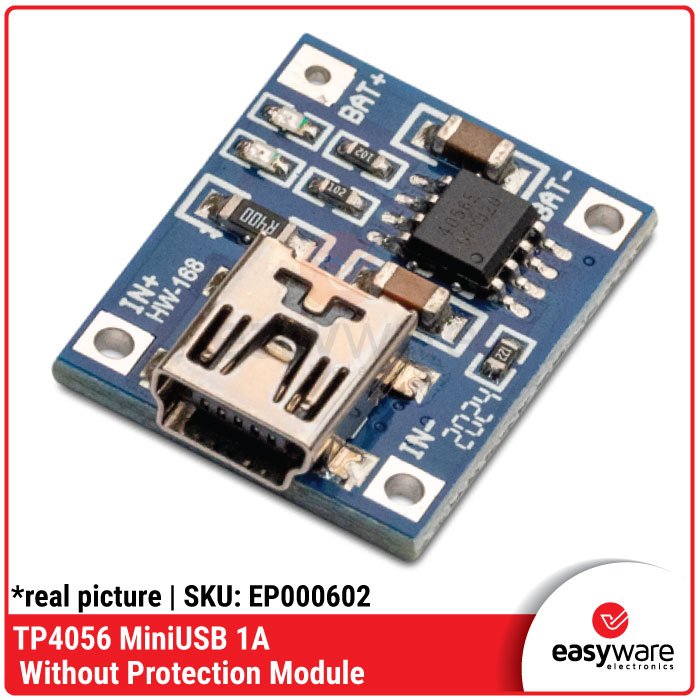 TP4056 5V 1A Battery Charging Board Type C Micro USB Mini USB With & Without Current Protection - Image 2