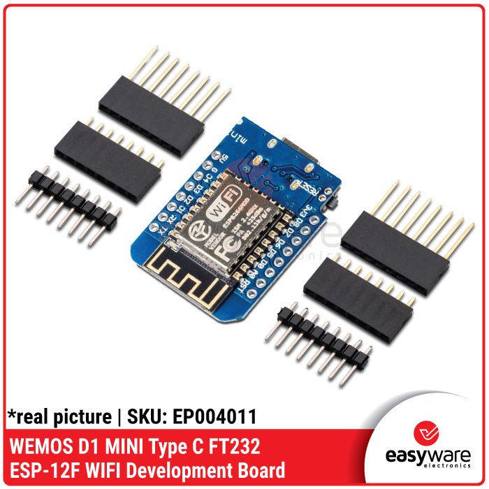 WEMOS D1 MINI ESP8266 ESP-12F WiFi Board – Micro USB / Type C CH340 / FT232 - Image 12