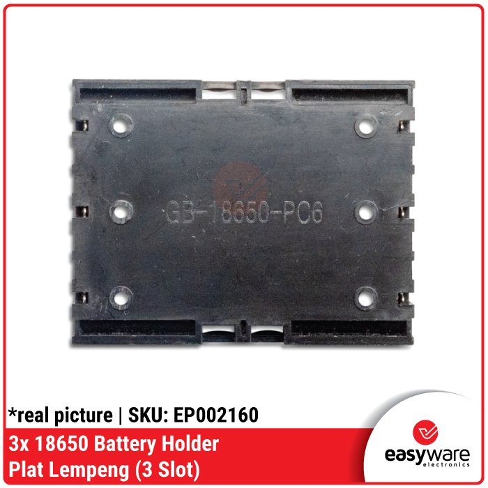 18650 Battery Holder plat 1 Slot 2 Slot 3 Slot 4 Slot With Wire Dudukan Baterai Plat Lempeng Kotak Baterai dengan kabel 18650 Li-ion - Image 9