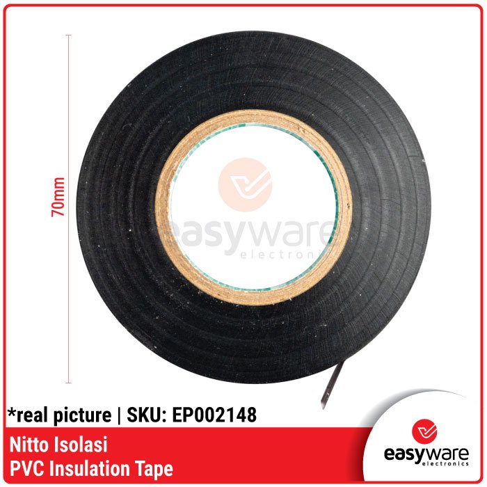 Nitto Isolasi Listrik Hitam Original – PVC Insulation Tape High Quality - Image 3