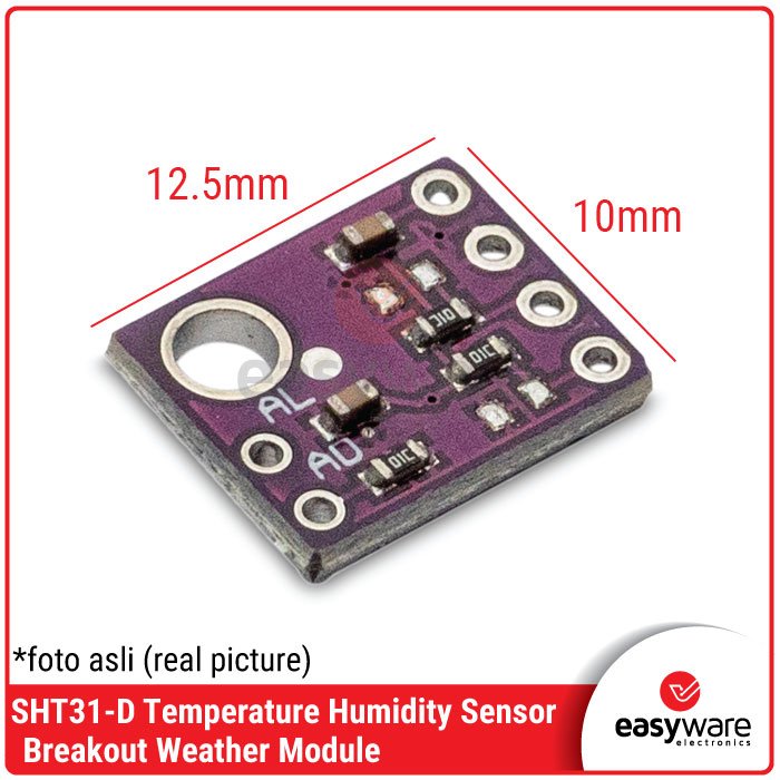 SHT31-D Temperature Humidity Sensor Module – Sensor Suhu Kelembapan I2C ✅ - Image 2