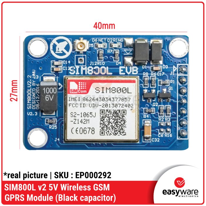 SIM800L v2 5V Wireless GSM GPRS Module – Modul Telepon dan Internet IoT - Image 2