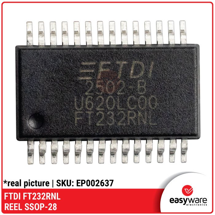 IC FT232RNL FTDI FT232 REEL SSOP-28 USB to Serial UART IC Converter - Image 2