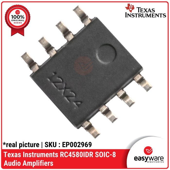 IC Dual Op-Amp NJM4580M NJM4580E RC4580IDR – IC Audio SOP-8 / DMP-8 Original JRC & Texas Instruments - Image 9