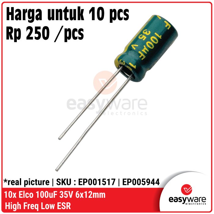 10x Elco High Frequency Low ESR Elco 22uf 33uF 47uF/50V 47uF/63V 47uF/100V 100uF/35V Elektrolit Kapasitor - Image 2