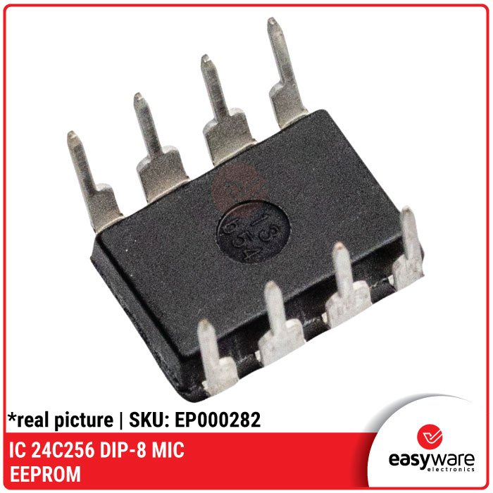 IC 24C256 DIP-8 – Chip Memori EEPROM 256Kbit I2C MIC - Image 3