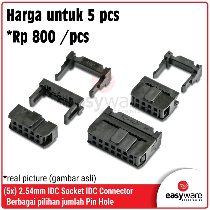 5pcs 2.54mm IDC SOCKET 6P 8P 10P 12P 14P 16P 20P SOCKET FEMALE IDC 2×3 2×4 2×5 2×6 2×7 2×8 2×10 FC-10P FC-16P SOKET IDC CONNECTOR